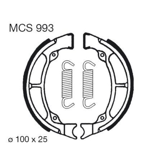 Brzdové čeľuste LUCAS MCS 993